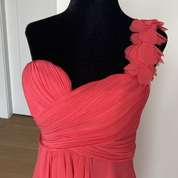 HOST PICK. Vintage Coral One Shoulder Cocktail  Dress - Picture 4 of 12
